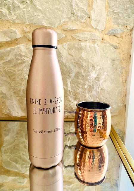 Gourde or rose irisée