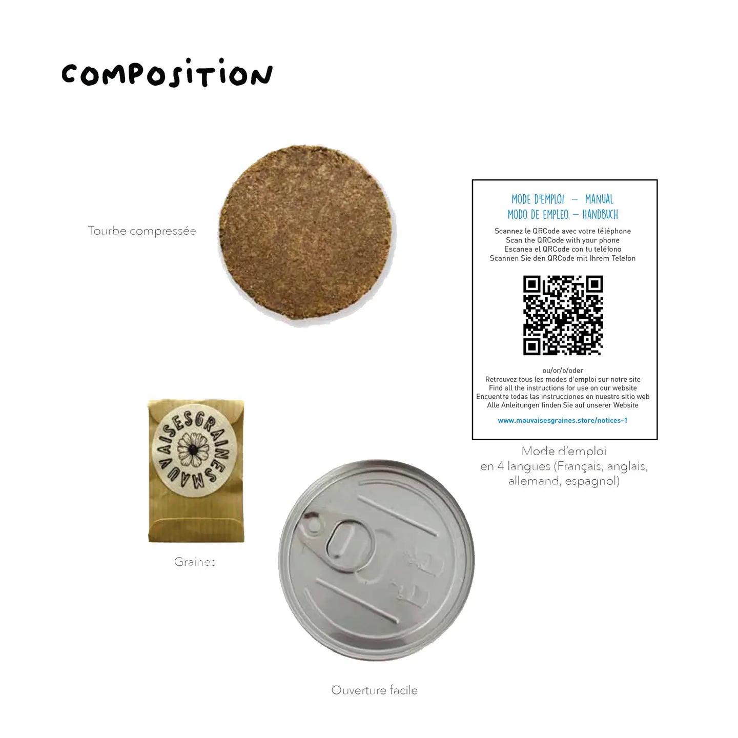 Kit à semer - Graines de fleurs sauvages