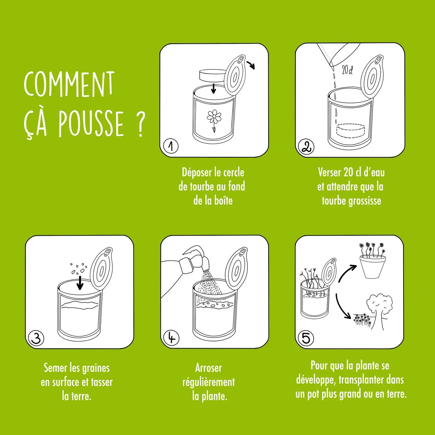 Kit à semer - Graines de fleurs sauvages