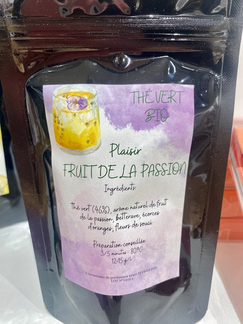 Thé vert Fruit de la passion et infusion Pina Colada BIO