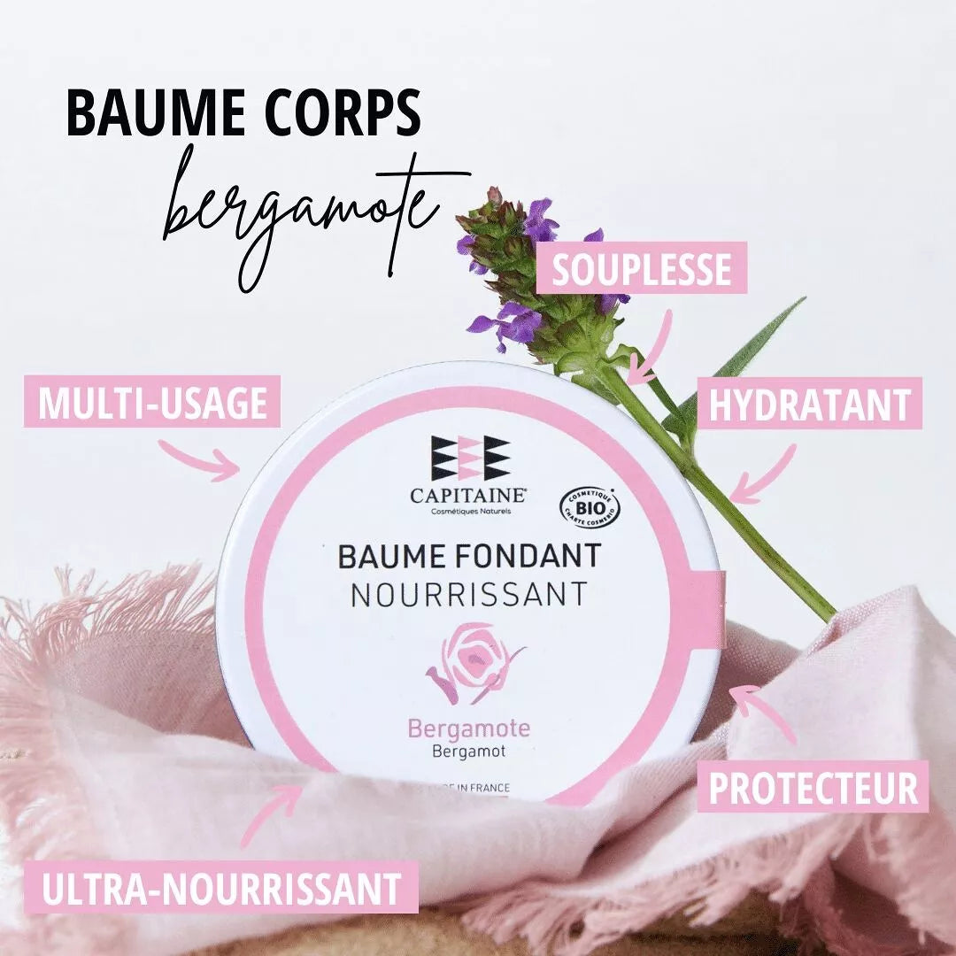 Baume nourrissant Bergamote - BIO Capitaine Cosmétiques naturels