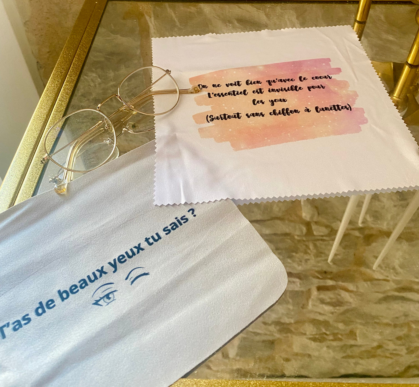 Chiffon à lunettes personnalisé