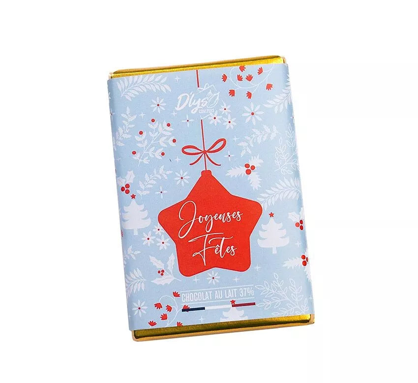 Tablettes de chocolat à message de Fêtes