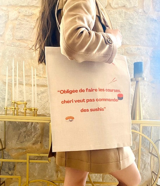 Tote bag "Sushis"