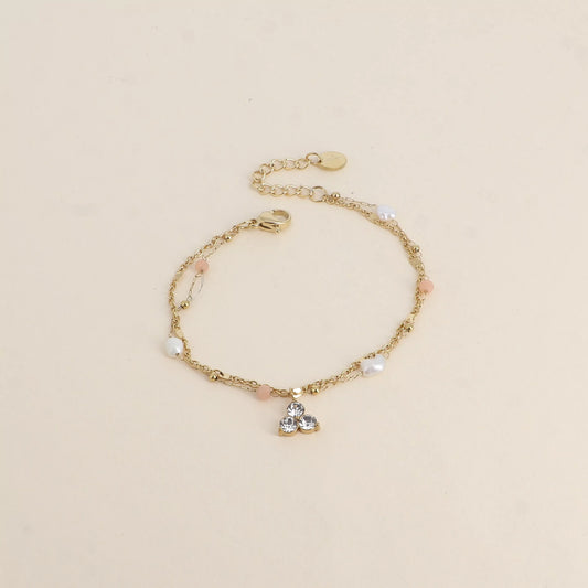 Bracelet agate orange - Pierres naturelles