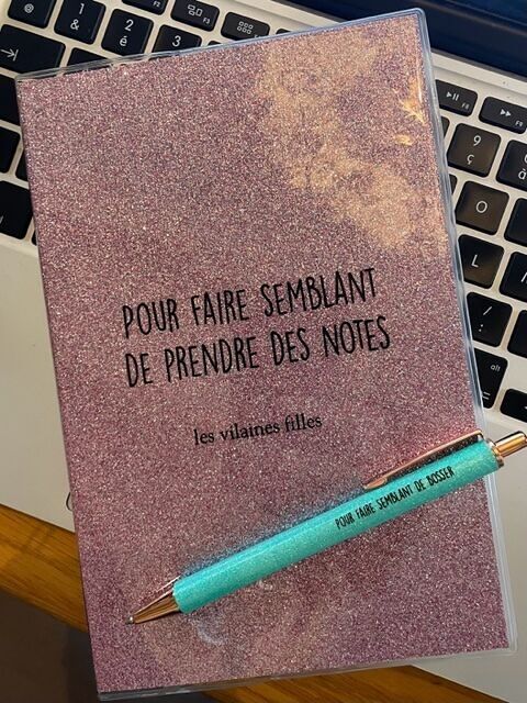 Carnet pailleté - Pour faire semblant de prendre des notes
